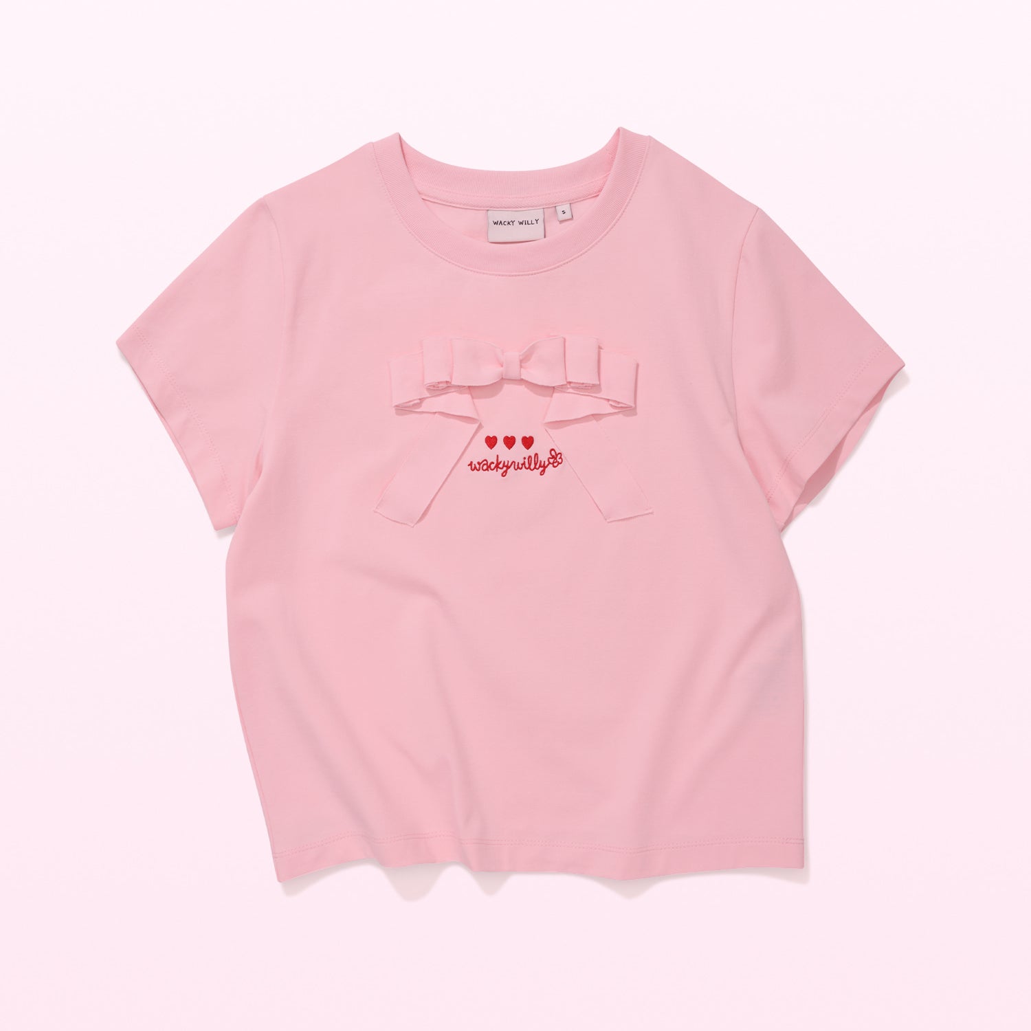 [GISELLE着用][LO.FL] WOMEN'S RIBBON RUFFLE SHORT SLEEVE T-SHIRT