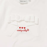 [GISELLE着用][LO.FL] Women's Ribbon Ruffle Short Sleeve T-shirt
