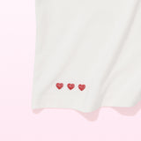 [GISELLE着用][LO.FL]  Unisex Heart Motif Short Sleeve T-shirt