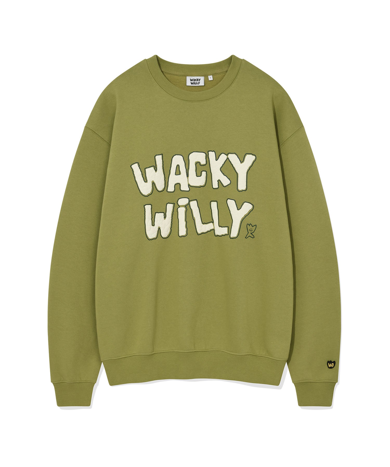 ONE-POINT BUCKLE EMBROIDERY SWEATSHIRT